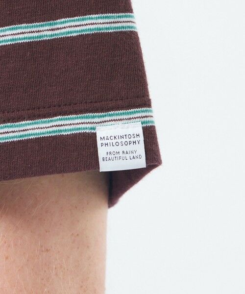 MACKINTOSH PHILOSOPHY(MENS) / マッキントッシュ フィロソフィー メンズ カットソー | 【WEEKENDER】クルーネックポケT レトロボーダー | 詳細9