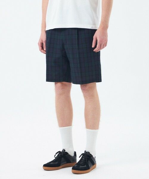 MACKINTOSH PHILOSOPHY(MENS) / マッキントッシュ フィロソフィー メンズ その他パンツ | イージーショーツ 空羽サッカー無地/チェック(ネイビー1)