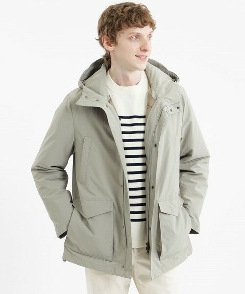 MACKINTOSH PHILOSOPHY(MENS) / マッキントッシュ フィロソフィー　メンズ ブルゾン | 【サイトリニューアル記念】高密度マットタフタ 3WAYフィールドパーカ with TAION（グレー3）