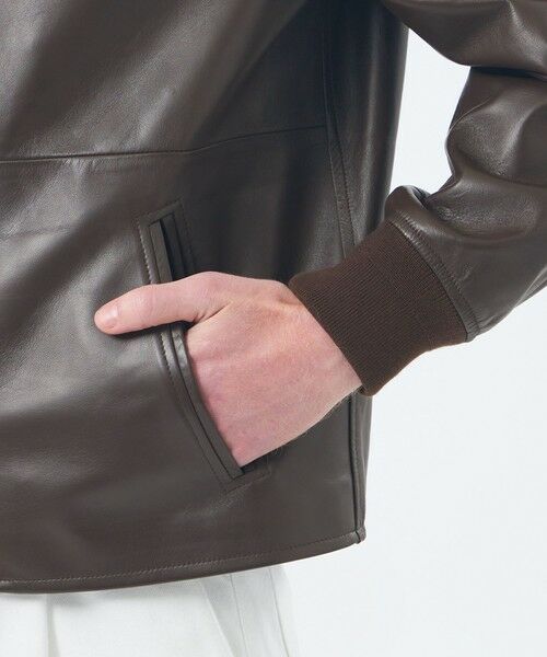 MACKINTOSH PHILOSOPHY(MENS) / マッキントッシュ フィロソフィー　メンズ ブルゾン | 【WEB&一部店舗限定】EMMETIコラボ ジップアップブルゾン 0.5mmナッパレザー | 詳細7