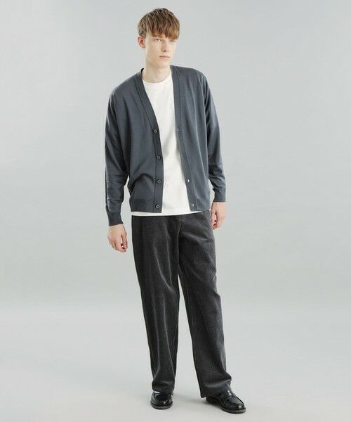 MACKINTOSH PHILOSOPHY(MENS) / マッキントッシュ フィロソフィー　メンズ ニット・セーター | JOHN SMEDLEYコラボ Vネックカーディガン | 詳細1