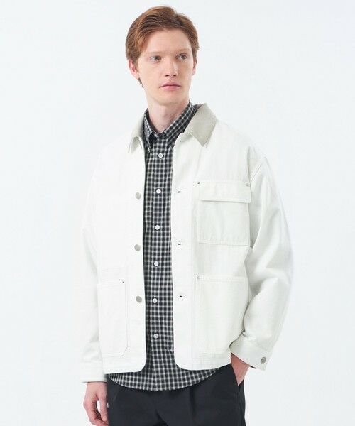 MACKINTOSH PHILOSOPHY(MENS) / マッキントッシュ フィロソフィー メンズ ブルゾン | 【WEEKENDER】チョアジャケット 10ozデニム(ホワイト1)