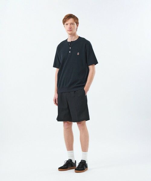 MACKINTOSH PHILOSOPHY(MENS) / マッキントッシュ フィロソフィー　メンズ カットソー | BUCKINGHAM BEAR ヘンリーネックTシャツ サーフニットボーダー | 詳細2