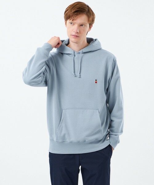 MACKINTOSH PHILOSOPHY(MENS) / マッキントッシュ フィロソフィー メンズ カットソー | 【WEB&一部店舗限定】BUCKINGHAM BEAR フーデッドパーカ 10オンス裏パイル(ブルー4)