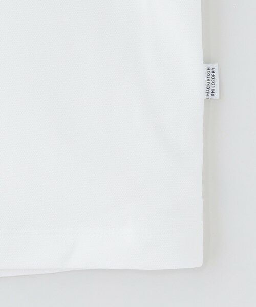 MACKINTOSH PHILOSOPHY(MENS) / マッキントッシュ フィロソフィー　メンズ カットソー | 【WEB&一部店舗限定】ピケ鹿の子クルーネックTシャツ | 詳細4
