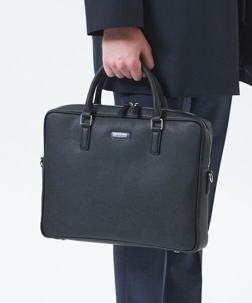 MACKINTOSH PHILOSOPHY(MENS) / マッキントッシュ フィロソフィー　メンズ メッセンジャーバッグ・ウエストポーチ | シンセティックシュリンクレザー ブリーフケース | 詳細1