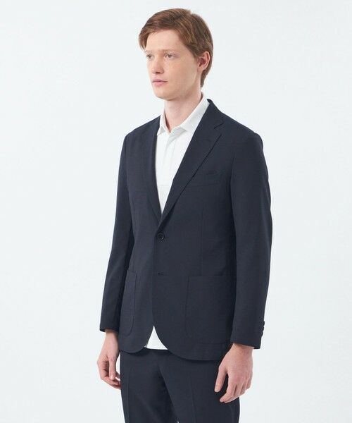 MACKINTOSH PHILOSOPHY(MENS) / マッキントッシュ フィロソフィー　メンズ ノーカラージャケット | トロッター ウルトラライトジャケット ナローサッカーストライプ | 詳細5