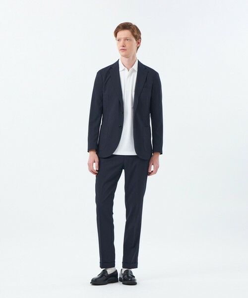 MACKINTOSH PHILOSOPHY(MENS) / マッキントッシュ フィロソフィー メンズ ノーカラージャケット | トロッター ウルトラライトジャケット ナローサッカーストライプ | 詳細2