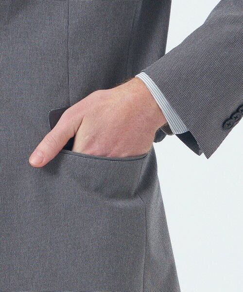 MACKINTOSH PHILOSOPHY(MENS) / マッキントッシュ フィロソフィー　メンズ ノーカラージャケット | トロッター ジャケット＃055 マイクロ千鳥 | 詳細7