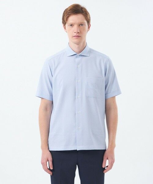 MACKINTOSH PHILOSOPHY(MENS) / マッキントッシュ フィロソフィー メンズ シャツ・ブラウス | トロッター スクエアカッタウェイシャツ ナローサッカーストライプ | 詳細5