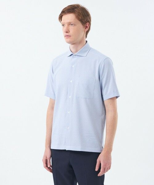MACKINTOSH PHILOSOPHY(MENS) / マッキントッシュ フィロソフィー メンズ シャツ・ブラウス | トロッター スクエアカッタウェイシャツ ナローサッカーストライプ | 詳細6