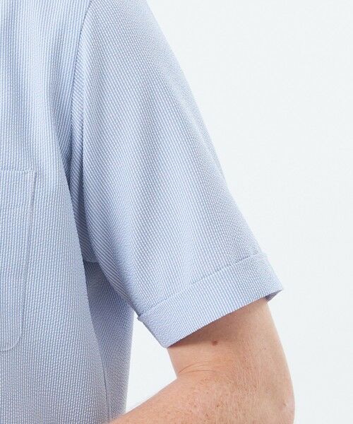 MACKINTOSH PHILOSOPHY(MENS) / マッキントッシュ フィロソフィー メンズ シャツ・ブラウス | トロッター スクエアカッタウェイシャツ ナローサッカーストライプ | 詳細8