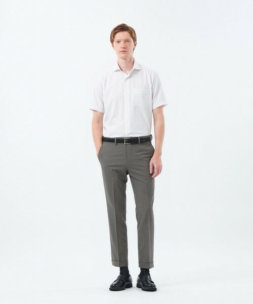 MACKINTOSH PHILOSOPHY(MENS) / マッキントッシュ フィロソフィー メンズ シャツ・ブラウス | トロッター スクエアカッタウェイシャツ ナローサッカーストライプ | 詳細1