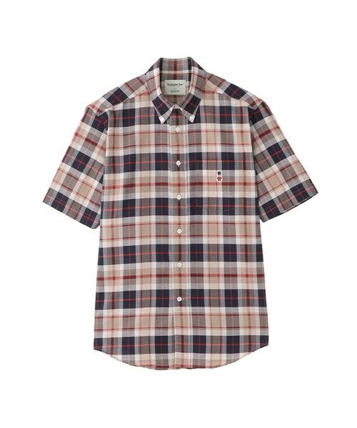 MACKINTOSH PHILOSOPHY(MENS) / マッキントッシュ フィロソフィー　メンズ シャツ・ブラウス | 【WEB&一部店舗限定】シャンブレー/ハウスチェック 半袖ボタンダウン（ベージュ6）