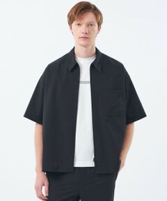 MACKINTOSH PHILOSOPHY(MENS) / マッキントッシュ フィロソフィー　メンズ シャツ・ブラウス | ジップアップ半袖シャツ COOLDOTSミニリップ
