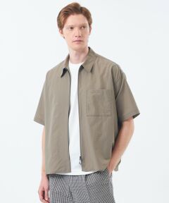 MACKINTOSH PHILOSOPHY(MENS) / マッキントッシュ フィロソフィー　メンズ シャツ・ブラウス | ジップアップ半袖シャツ COOLDOTSミニリップ