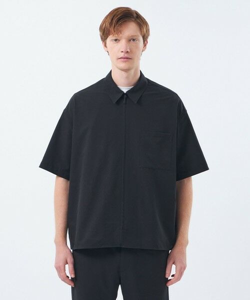 MACKINTOSH PHILOSOPHY(MENS) / マッキントッシュ フィロソフィー　メンズ シャツ・ブラウス | ジップアップ半袖シャツ COOLDOTSミニリップ | 詳細4
