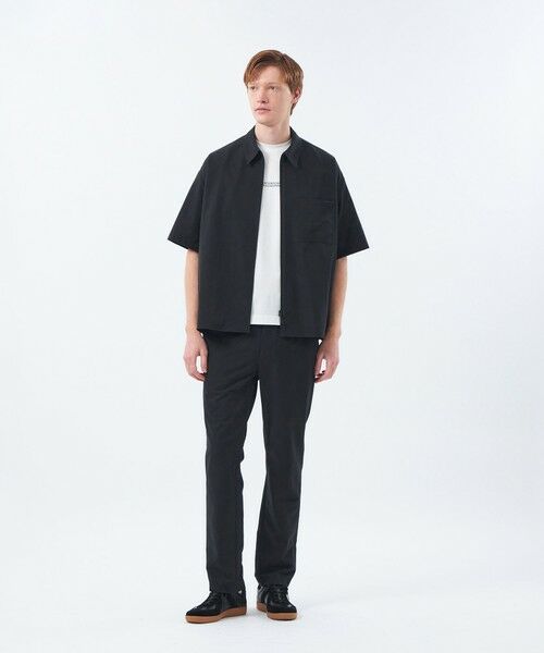 MACKINTOSH PHILOSOPHY(MENS) / マッキントッシュ フィロソフィー　メンズ シャツ・ブラウス | ジップアップ半袖シャツ COOLDOTSミニリップ | 詳細1