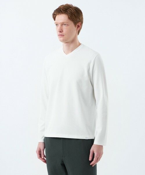 MACKINTOSH PHILOSOPHY(MENS) / マッキントッシュ フィロソフィー　メンズ カットソー | VネックロンT サーフニット | 詳細4