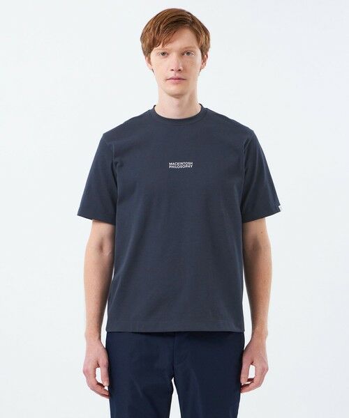 MACKINTOSH PHILOSOPHY(MENS) / マッキントッシュ フィロソフィー　メンズ カットソー | 【WEB&一部店舗限定】クルーネックロゴTシャツ 度詰め天竺 | 詳細4