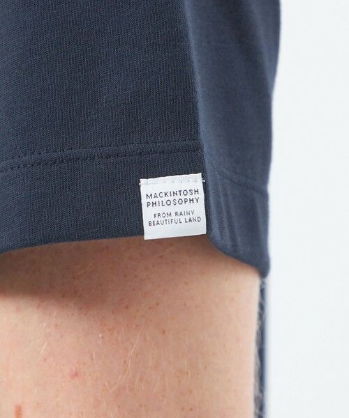 MACKINTOSH PHILOSOPHY(MENS) / マッキントッシュ フィロソフィー　メンズ カットソー | 【WEB&一部店舗限定】クルーネックロゴTシャツ 度詰め天竺 | 詳細8