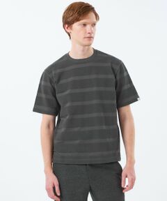 MACKINTOSH PHILOSOPHY(MENS) / マッキントッシュ フィロソフィー　メンズ カットソー | クルーネックTシャツ ポップコーンシャドーボーダー