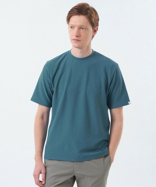 MACKINTOSH PHILOSOPHY(MENS) / マッキントッシュ フィロソフィー メンズ カットソー | クルーネックTシャツ パイル調ソフトエアー(ネイビー1)