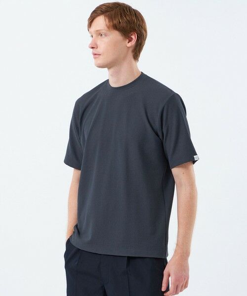MACKINTOSH PHILOSOPHY(MENS) / マッキントッシュ フィロソフィー メンズ カットソー | クルーネックTシャツ パイル調ソフトエアー(ネイビー3)