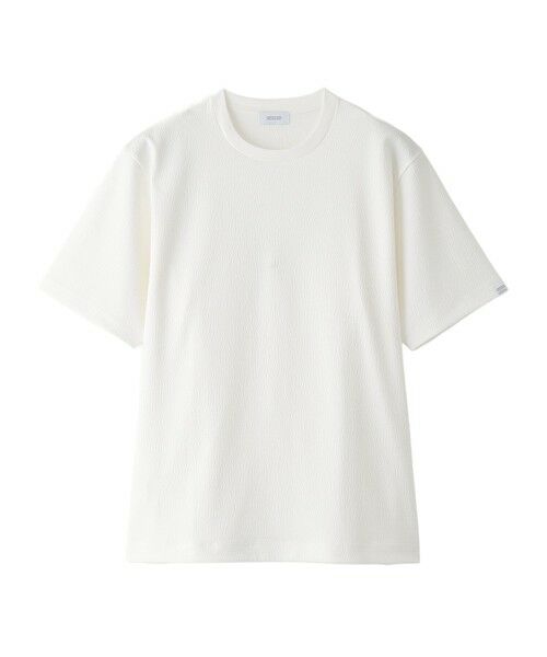 MACKINTOSH PHILOSOPHY(MENS) / マッキントッシュ フィロソフィー　メンズ カットソー | クルーネックTシャツ トリコットサッカーボーダー（ホワイト1）