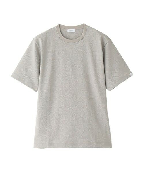 MACKINTOSH PHILOSOPHY(MENS) / マッキントッシュ フィロソフィー　メンズ カットソー | クルーネックTシャツ トリコットサッカーボーダー（グレー4）