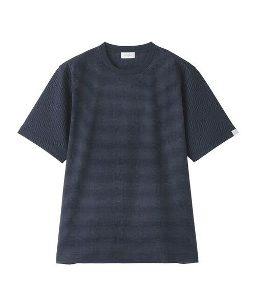 MACKINTOSH PHILOSOPHY(MENS) / マッキントッシュ フィロソフィー　メンズ カットソー | クルーネックTシャツ トリコットサッカーボーダー（ネイビー2）