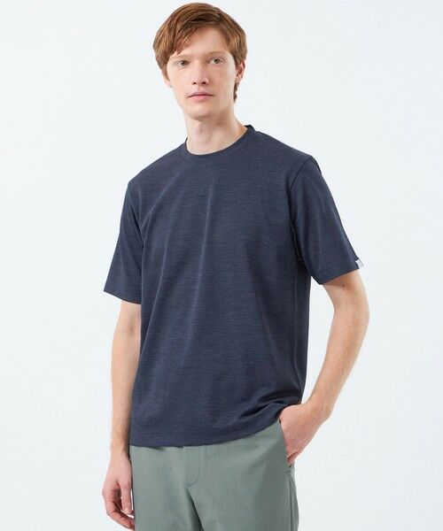 MACKINTOSH PHILOSOPHY(MENS) / マッキントッシュ フィロソフィー メンズ カットソー | クルーネックTシャツ メランジカノコ(ネイビー2)