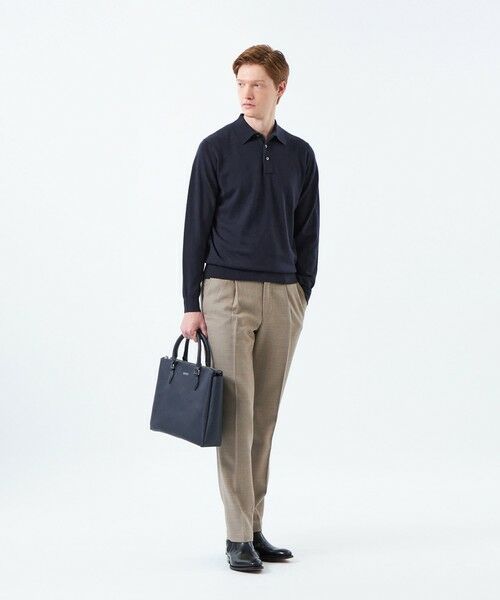 MACKINTOSH PHILOSOPHY(MENS) / マッキントッシュ フィロソフィー メンズ その他パンツ | 【WEB&一部店舗限定】テーラードジャージーワンタックテーパードパンツ REDA へリンボンストレッチ | 詳細4