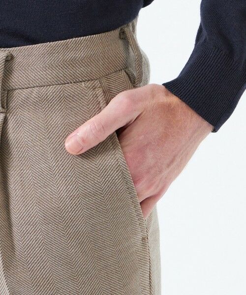 MACKINTOSH PHILOSOPHY(MENS) / マッキントッシュ フィロソフィー メンズ その他パンツ | 【WEB&一部店舗限定】テーラードジャージーワンタックテーパードパンツ REDA へリンボンストレッチ | 詳細8