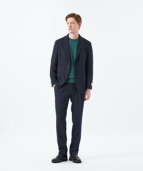 MACKINTOSH PHILOSOPHY(MENS) / マッキントッシュ フィロソフィー メンズ その他パンツ | 【WEB&一部店舗限定】テーラードジャージーワンタックテーパードパンツ REDA へリンボンストレッチ | 詳細1