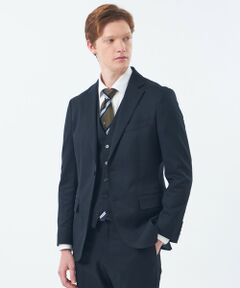 MACKINTOSH PHILOSOPHY(MENS) / マッキントッシュ フィロソフィー　メンズ ノーカラージャケット | トロッター ジャケット#000（ナンバーゼロ）バーズアイストレッチ リサイクル