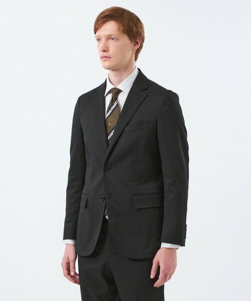 MACKINTOSH PHILOSOPHY(MENS) / マッキントッシュ フィロソフィー　メンズ ノーカラージャケット | トロッター ジャケット#000（ナンバーゼロ）バーズアイストレッチ リサイクル | 詳細3