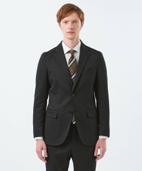 MACKINTOSH PHILOSOPHY(MENS) / マッキントッシュ フィロソフィー　メンズ ノーカラージャケット | トロッター ジャケット#000（ナンバーゼロ）バーズアイストレッチ リサイクル | 詳細2