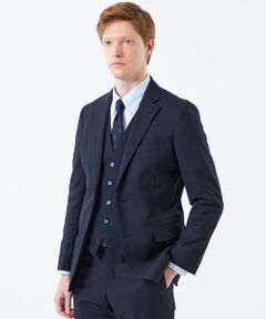 MACKINTOSH PHILOSOPHY(MENS) / マッキントッシュ フィロソフィー　メンズ ノーカラージャケット | トロッター ジャケット#000（ナンバーゼロ）バーズアイストレッチ リサイクル