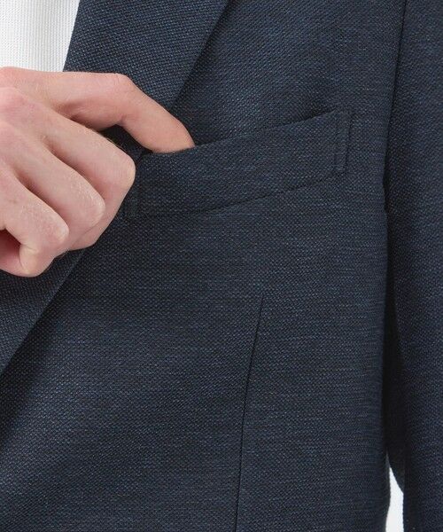 MACKINTOSH PHILOSOPHY(MENS) / マッキントッシュ フィロソフィー　メンズ ノーカラージャケット | テーラードジャージージャケット ウール混起毛カラミ | 詳細6