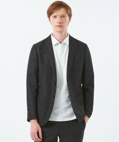 MACKINTOSH PHILOSOPHY(MENS) / マッキントッシュ フィロソフィー　メンズ ノーカラージャケット | テーラードジャージージャケット ウール混起毛カラミ