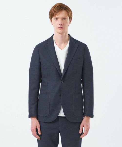 MACKINTOSH PHILOSOPHY(MENS) / マッキントッシュ フィロソフィー メンズ ノーカラージャケット | テーラードジャージージャケット ウール混起毛カラミ | 詳細3