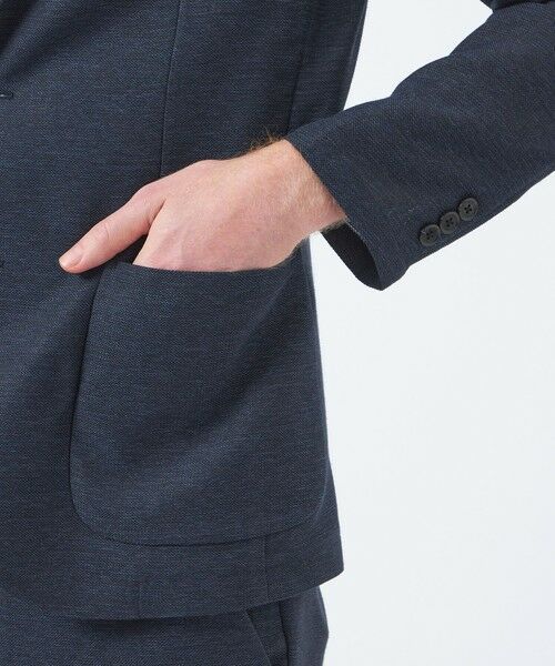 MACKINTOSH PHILOSOPHY(MENS) / マッキントッシュ フィロソフィー メンズ ノーカラージャケット | テーラードジャージージャケット ウール混起毛カラミ | 詳細7