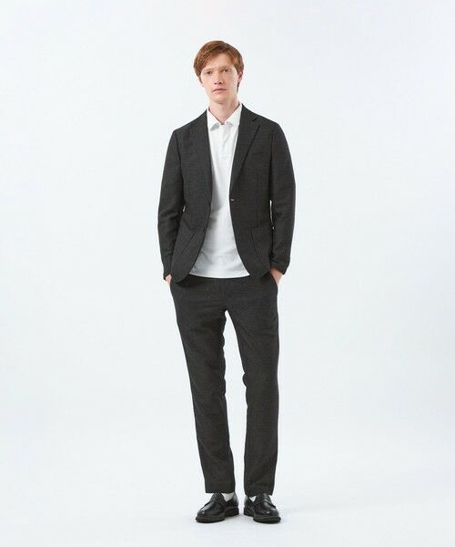 MACKINTOSH PHILOSOPHY(MENS) / マッキントッシュ フィロソフィー メンズ ノーカラージャケット | テーラードジャージージャケット ウール混起毛カラミ | 詳細1