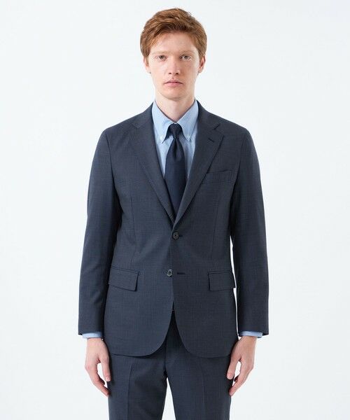 MACKINTOSH PHILOSOPHY(MENS) / マッキントッシュ フィロソフィー　メンズ ノーカラージャケット | 【WEB&一部店舗限定】トロッター ジャケット ウール混マイクロ千鳥 | 詳細3