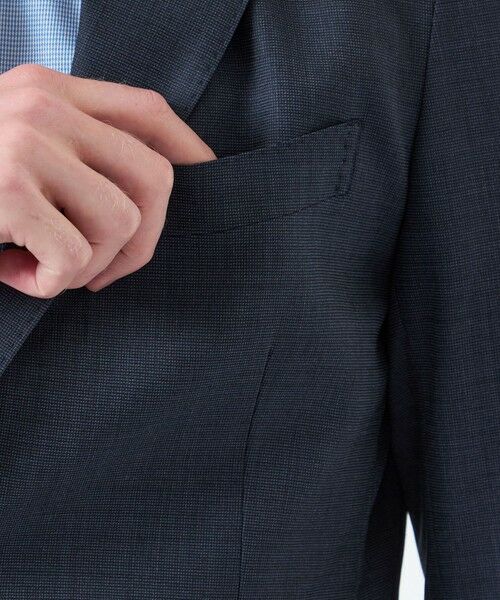MACKINTOSH PHILOSOPHY(MENS) / マッキントッシュ フィロソフィー　メンズ ノーカラージャケット | 【WEB&一部店舗限定】トロッター ジャケット ウール混マイクロ千鳥 | 詳細6