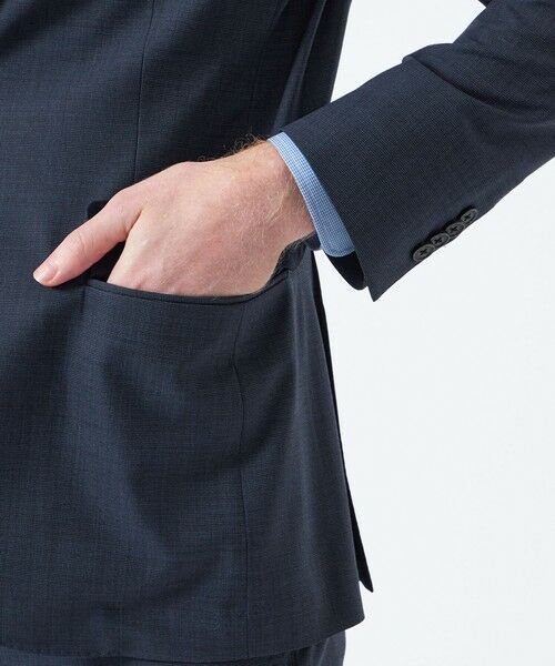 MACKINTOSH PHILOSOPHY(MENS) / マッキントッシュ フィロソフィー　メンズ ノーカラージャケット | 【WEB&一部店舗限定】トロッター ジャケット ウール混マイクロ千鳥 | 詳細7