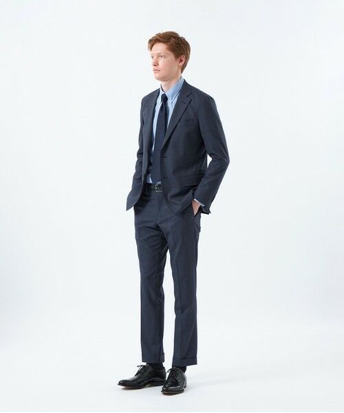 MACKINTOSH PHILOSOPHY(MENS) / マッキントッシュ フィロソフィー メンズ ノーカラージャケット | 【WEB&一部店舗限定】トロッター ジャケット ウール混マイクロ千鳥 | 詳細2