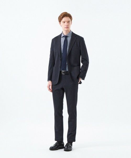 MACKINTOSH PHILOSOPHY(MENS) / マッキントッシュ フィロソフィー　メンズ ノーカラージャケット | テーラードジャージージャケット 裏メッシュダブルジャージー千鳥 | 詳細3