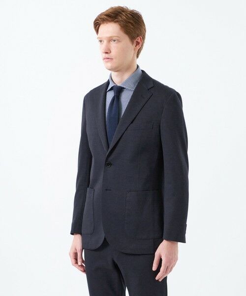 MACKINTOSH PHILOSOPHY(MENS) / マッキントッシュ フィロソフィー　メンズ ノーカラージャケット | テーラードジャージージャケット 裏メッシュダブルジャージー千鳥 | 詳細5